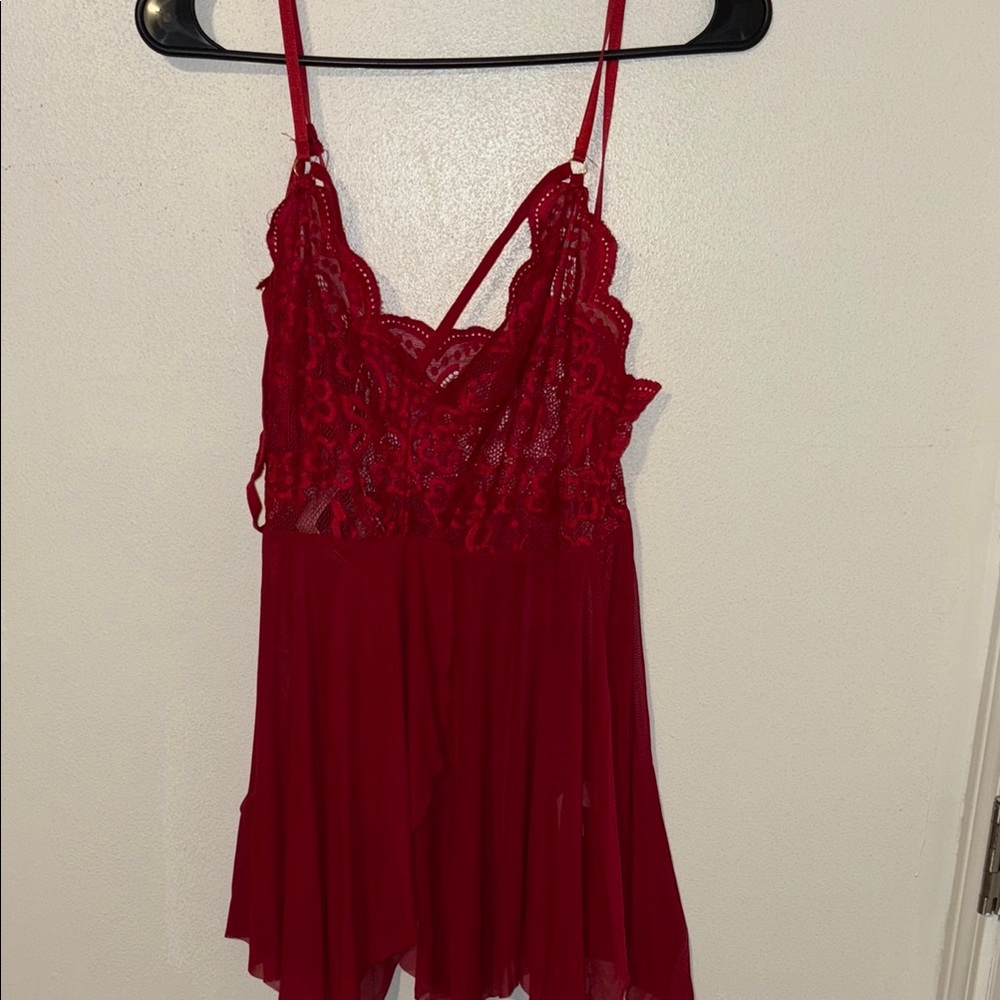 Red Lace Strappy Dress ! NWT